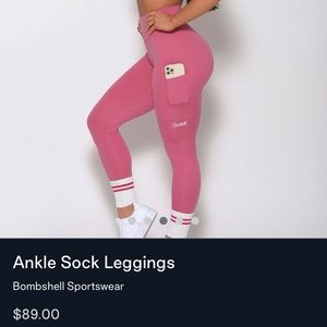 Bombshell ankle sock leggings